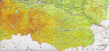 Rhodopi Map (in Bulgarian)